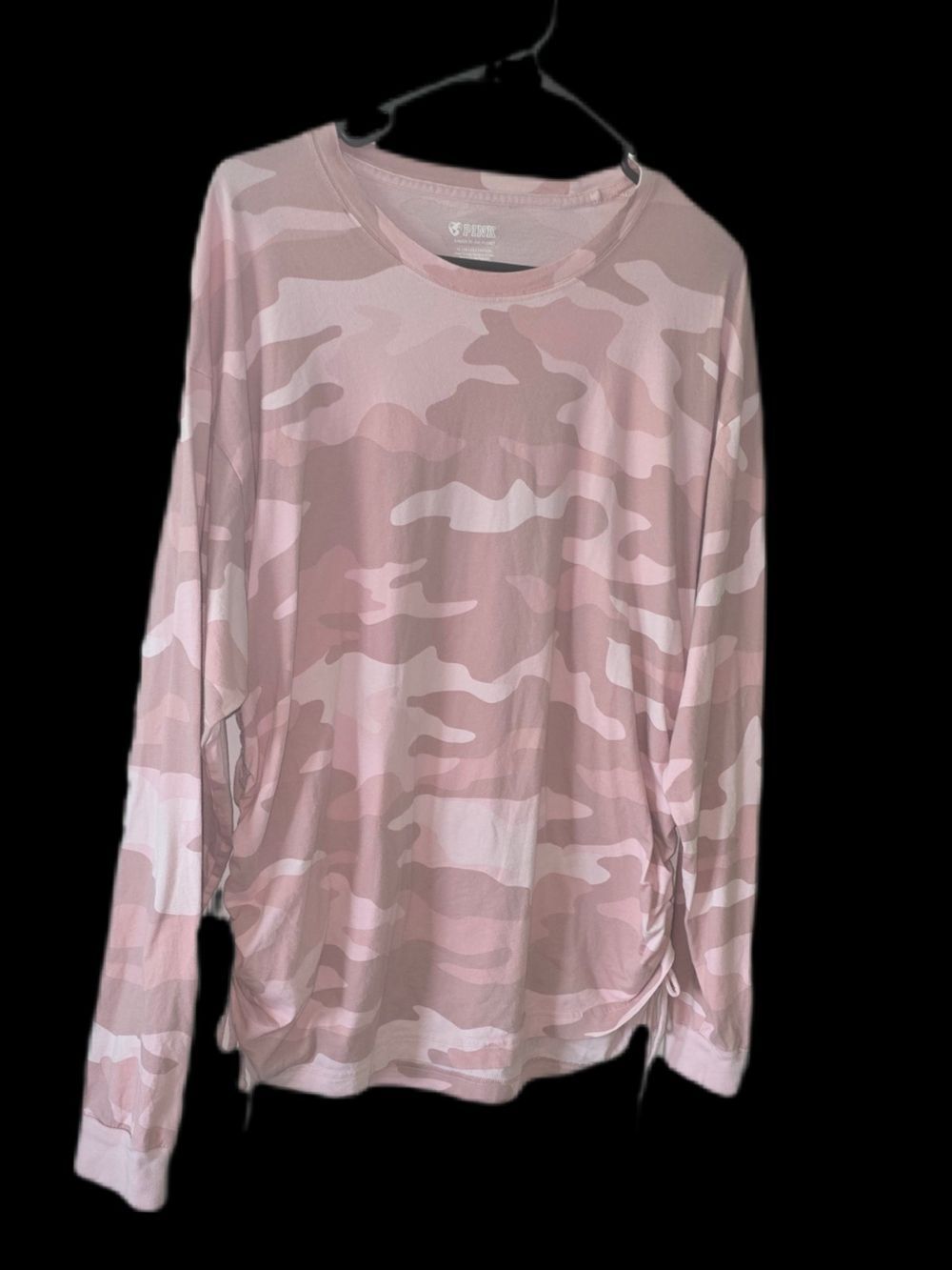 Victoria's Secret Pink Camo Long-Sleeve Women's Top Size XL
